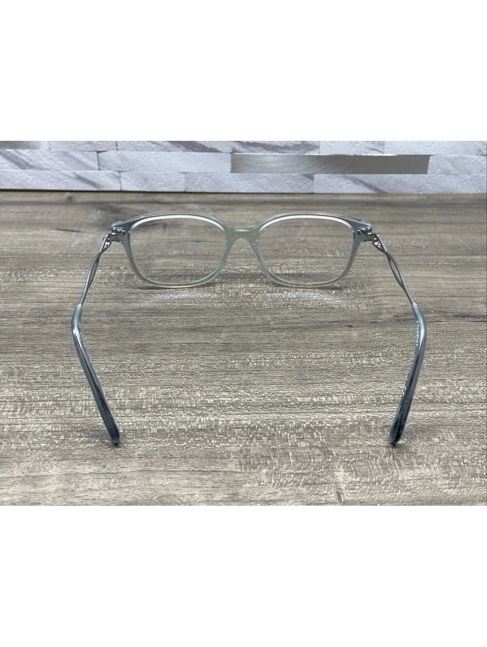 Coach Eyeglasses HC6172 5642 Gradient Transparent Blue Square Frames 52[]16-140